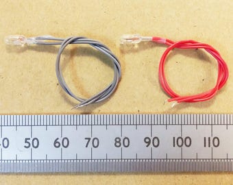 Grain Of Wheat Miniature Light Bulb Lamps Wire Leads 3V Or 6 Volt