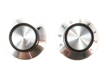 Aluminum Skirt Control Knob 37mm, 6.3mm Shaft, 0-10 Or Pointer Marking