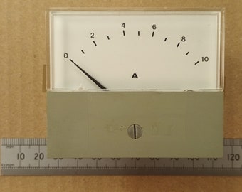 100uA Microamp Moving Coil Meter With 10A Scale 72mm Width 0.1mA