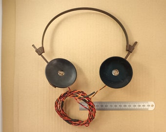 High Impedance Vintage Radio Headphones 4000 Ohm DC Resistance 12K Reactive