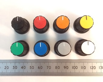 Control Knob 19mm with Movable Pointer Cap for 6.0mm Round Shaft K21 R60S