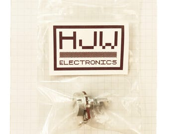 11 Detent Potentiometer 6mm D-Shaft Linear Pot Multiple Click B10K 10K, Solder Lug B 11DET