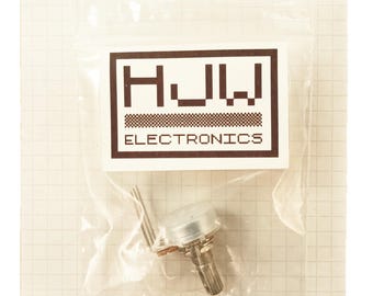 Logarithmic Potentiometer Long Pin Splined Shaft Mono Pot 16mm Vertical A VT18L