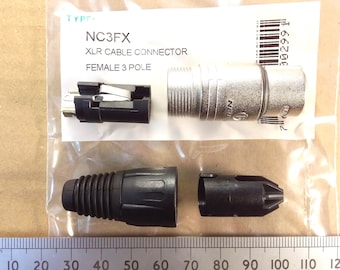 Neutrik 3 Pole XLR NC3FX Female Cable Line Socket Balanced Audio Connector