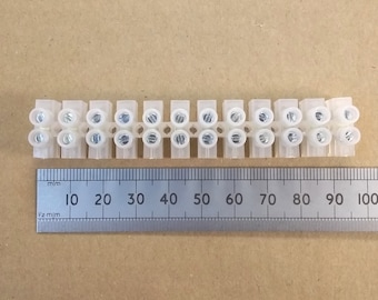 12 Way Electrical Terminal Strip Block 250V 3 Amp
