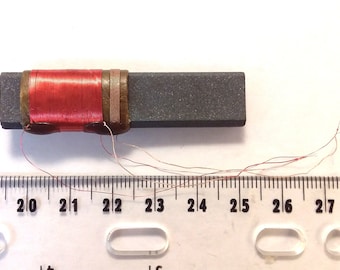 Flat Bar Ferrite Rod MW AM Coil 525uH Loopstick Antenna 55 x 12 x 5mm