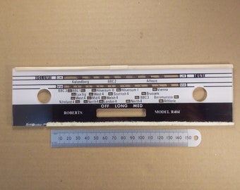 Radio Tuning Scale Roberts R404 Perspex Lucite #2