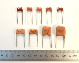 High Grade Silver Mica Soviet Military Radio Capacitors for Transmitter Filters and Audio
